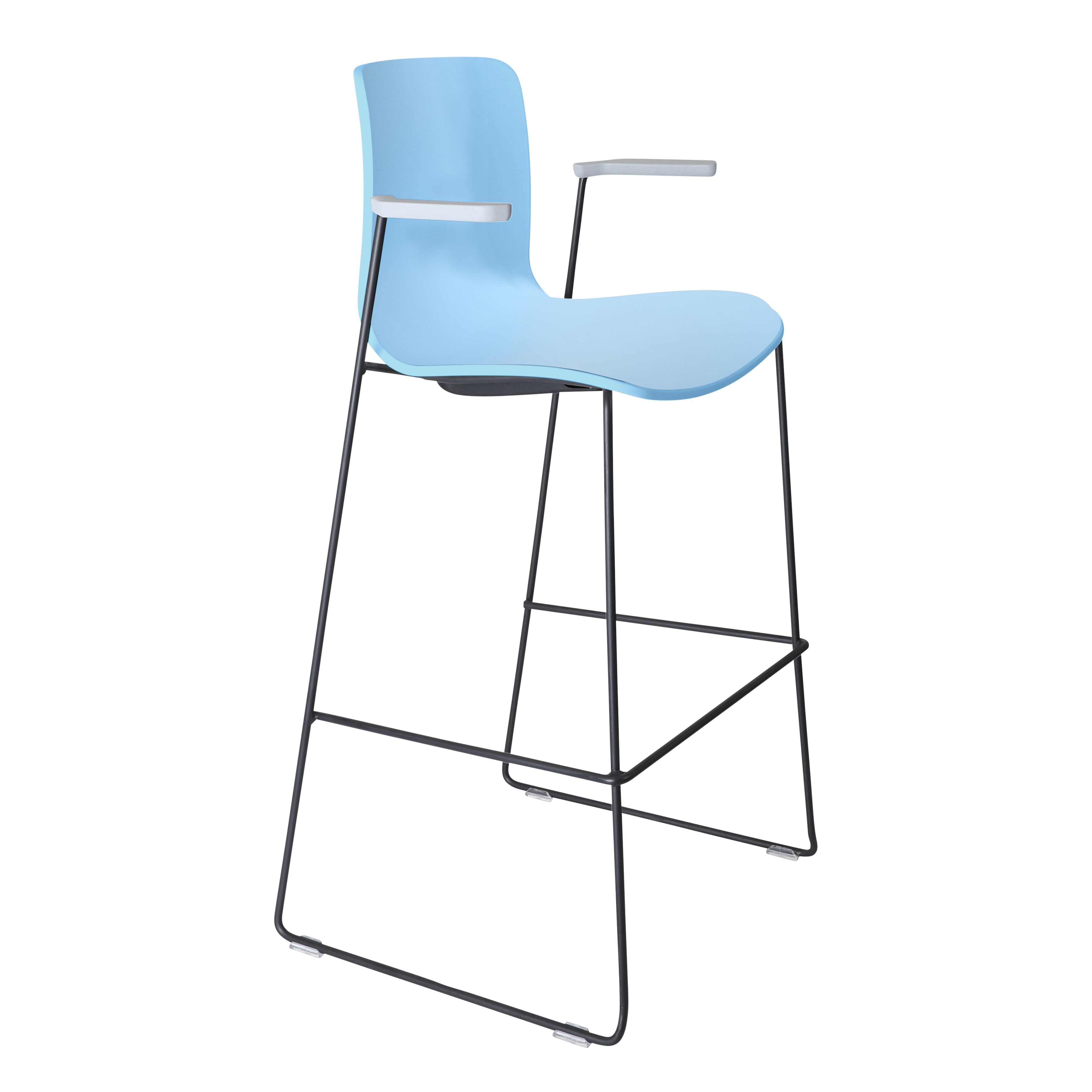 Acti Stool (Pale Blue / Stool Sled Base)